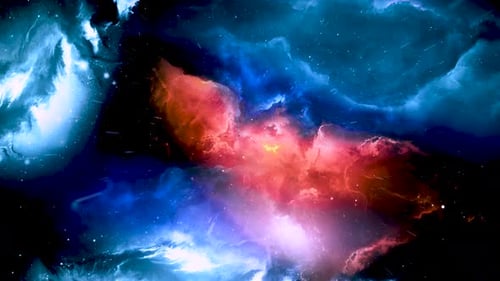 Seamless annular galaxy exploration through space to the glowing Milky Way Galaxy.