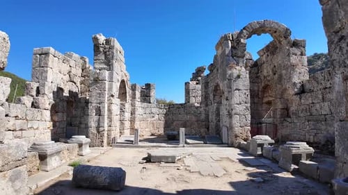 Kaunos ancient city.