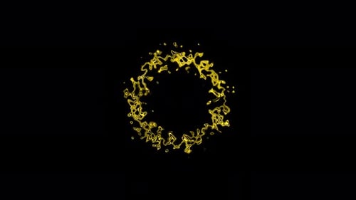 Abstract Fluid Energy Circle Reveal Transition