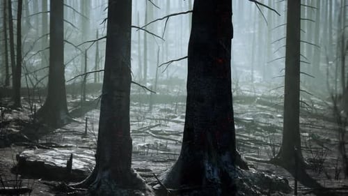 Ein Wald voller hoher Bäume