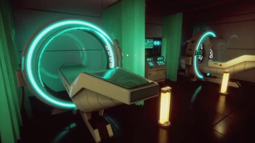 Nextgeneration Relaxation Chamber Highlighted By Vibrant Neon and Soft Lighting