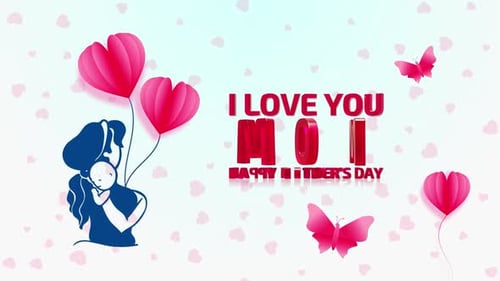 Happy Mothers Day Background Loop