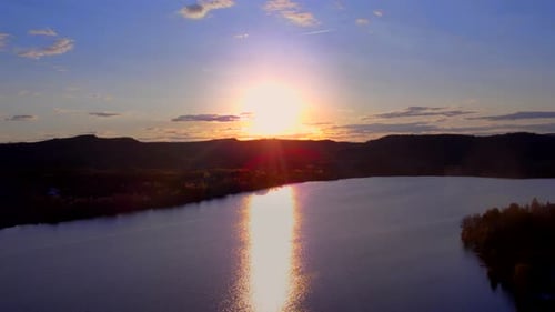 Very Beautiful Sunset In Nature