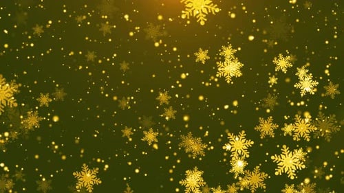 Réveillon de Noël doré et fond de scène de neige de Noël