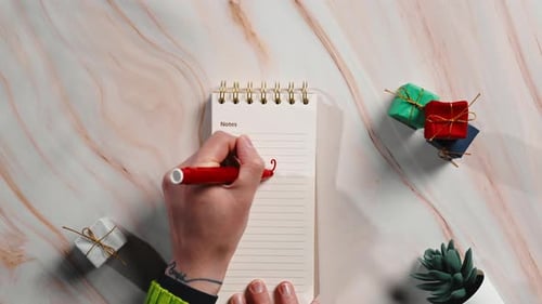 Writing 2023 on Block Note Paper