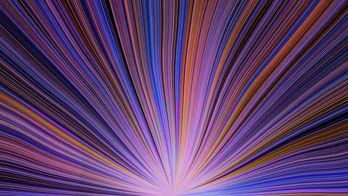 Blue and Yellow Beam Waves Background Loop Animation in 1080HD