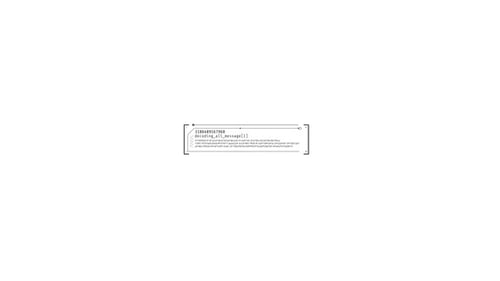 HUD-Element-Textblock mit Animation zur Nachrichtendekodierung