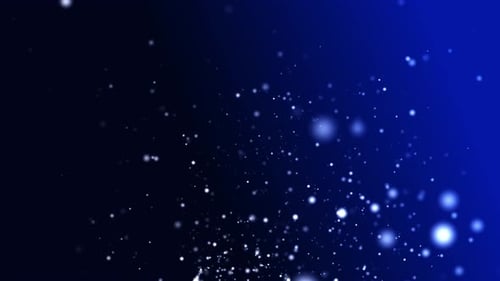 Animated Abstract Blue Particles Digital Background