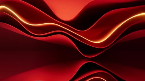 Abstract red curve geometry background