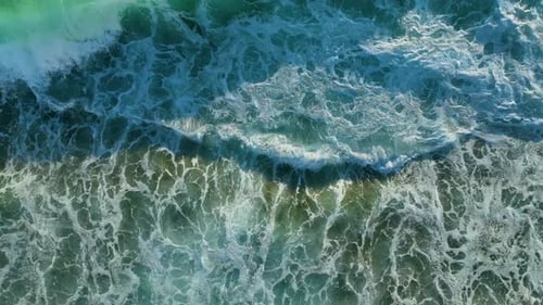 Texture of the Sea and a Beautiful Sunset