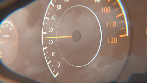 Сar speedometer and tachometer. Fast accelerating car., Backgrounds ...