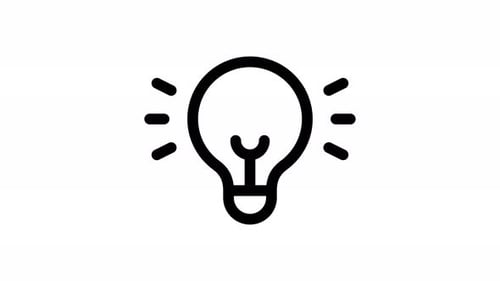 Animation des Ideenlinien-Symbols