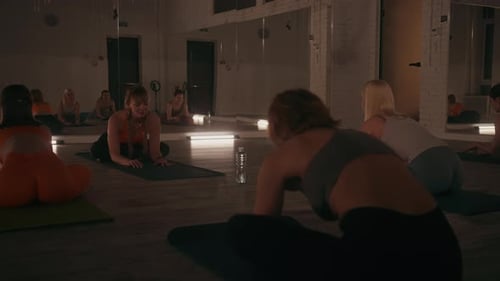 Evening Yoga Practice in Moody Studio