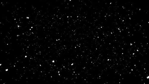 Seamless Looping Falling Snow Particles Overlay
