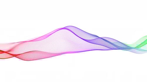 Fluid Abstract Rainbow Wavy Lines Animation Background