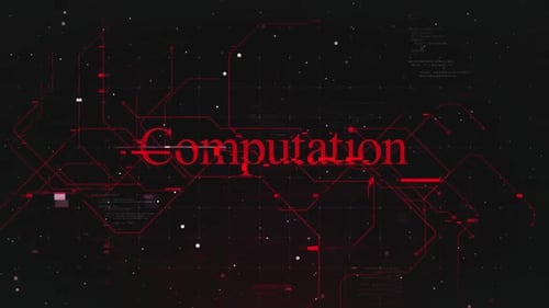 Texto de computação sobre fundo futurista do ciberespaço