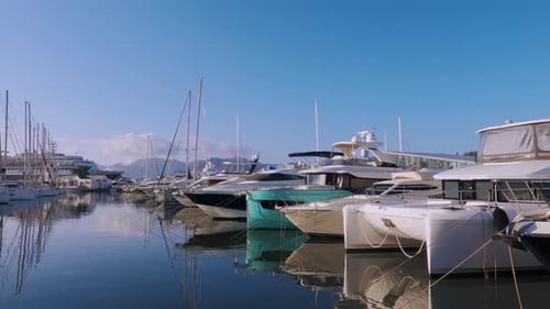 Marina With Yachts In Marmaris