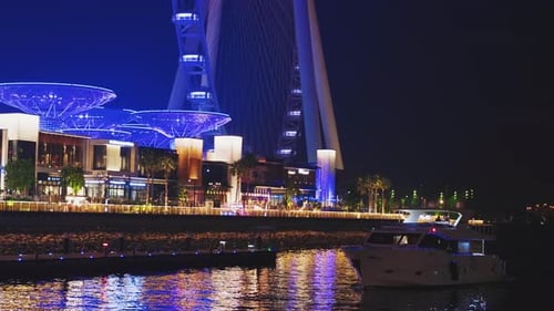 Dubai Marina Near Ain Dubai is the World's Largest and Tallest Observation Wheel Located on