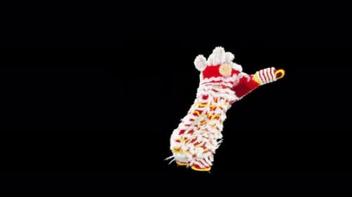 127 Samba Lion Dancing Chinese New Year 4K