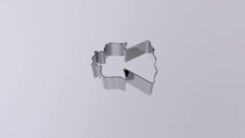 Cake Mold 3d object rotating loop