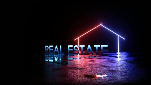 Real Estate Neon Light Real Estate Intro
