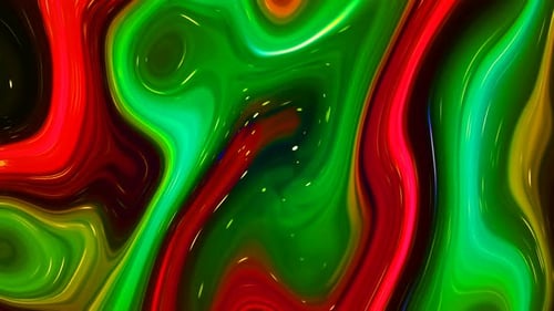 Vibrant Liquid Paint Swirls Abstract Motion Background