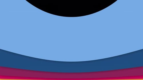 Modern colorful circle shapes slide transition with Alpha Channel