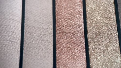 Close Up of Shimmering Eyeshadow Palette
