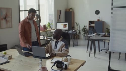 Timelapse of Diverse AI Developers Working in Innovative IT Startup Office