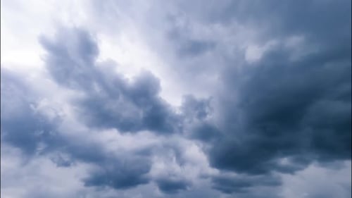 Dramatic Dark Storm Clouds Time Lapse Footage