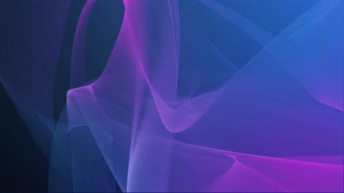 Animation of Transparent Wavy Layers in the Form of Pink Smoke