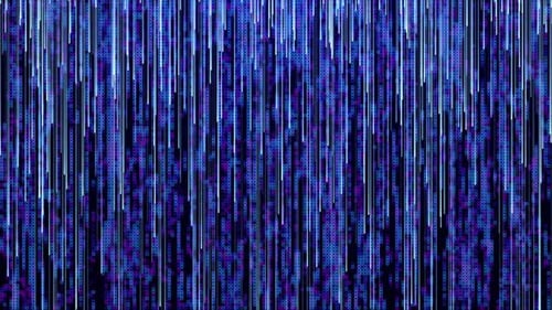 Futuristic Digital Data Stream Background Loop
