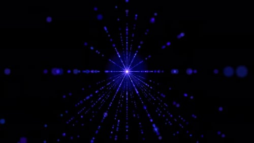 Abstract Motion Background Video, Colorful Light Particle Tunnel Motion Video 4K