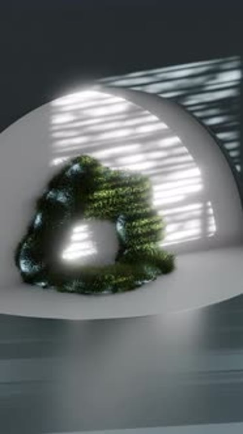 Natural Grass Letter B Logo Reveal Opener