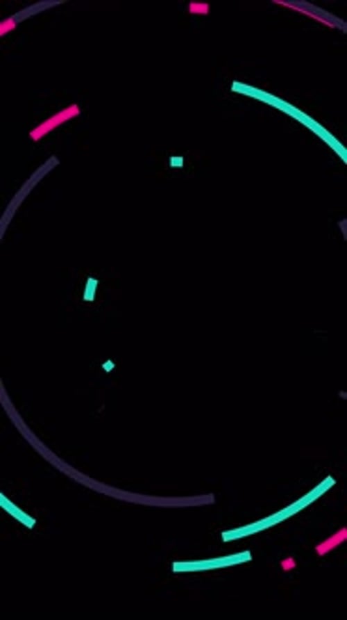 Colorful Concentric Circle Pattern Background Loop