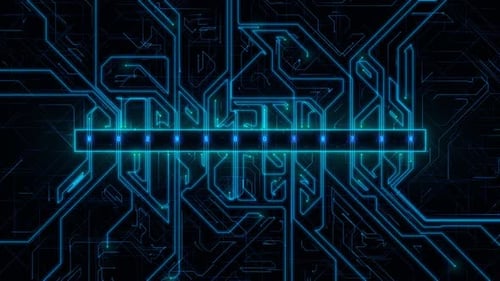 Internet cyber security and networking concept for a database unlocking on a computer circuit board
