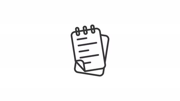 memo note icon animation, Elements Motion Graphics ft. note & music ...