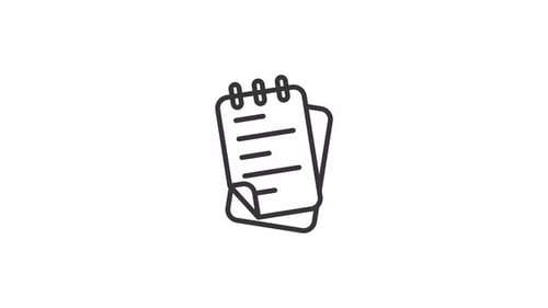 memo note icon animation