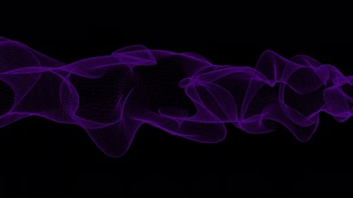 Wave Line Animated Purple Black Background