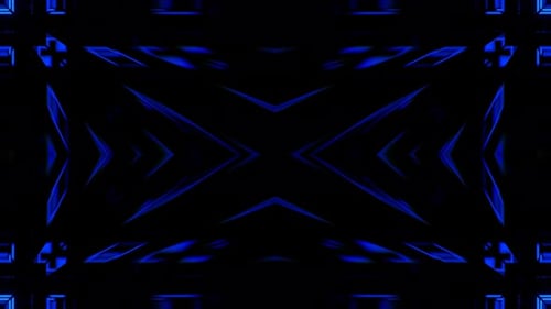 Red And Blue Abstract Geometric Glowing Flashing Digital Pattern Background Vj Loop In 4K