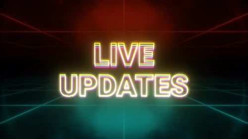 Live-Updates animierter Retro-Hintergrund