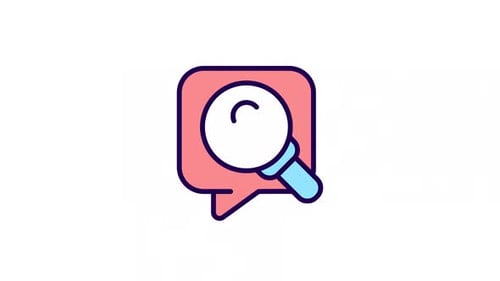 Animated Research Color Icon