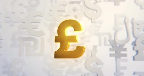 Livres sterling - Boucle de devises - 4K