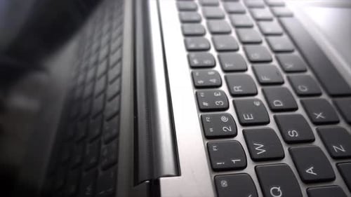 Black Keys on a Modern Laptop Keyboard 04