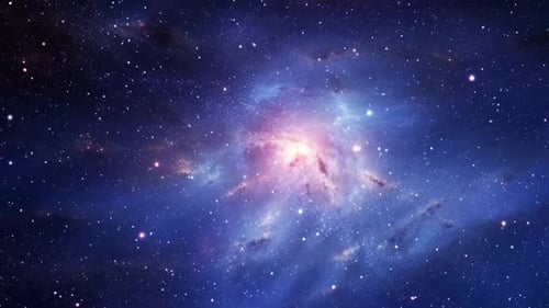 Univers rempli d'étoiles, de nébuleuses et de galaxies