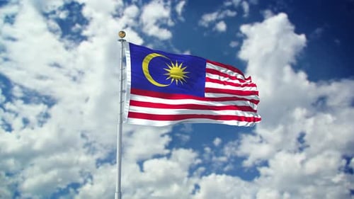 Malaysia Realistic Waving 4k