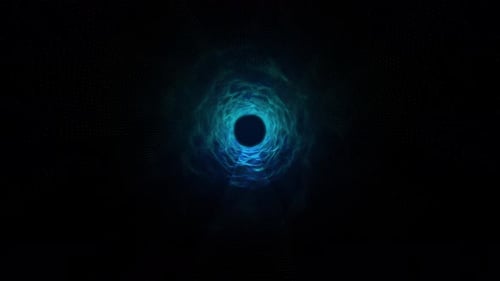 Space tunnel through time and space in the dark space of the universe.