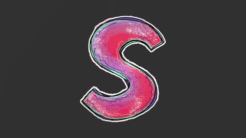 Sketch Letter S Reveal Animation