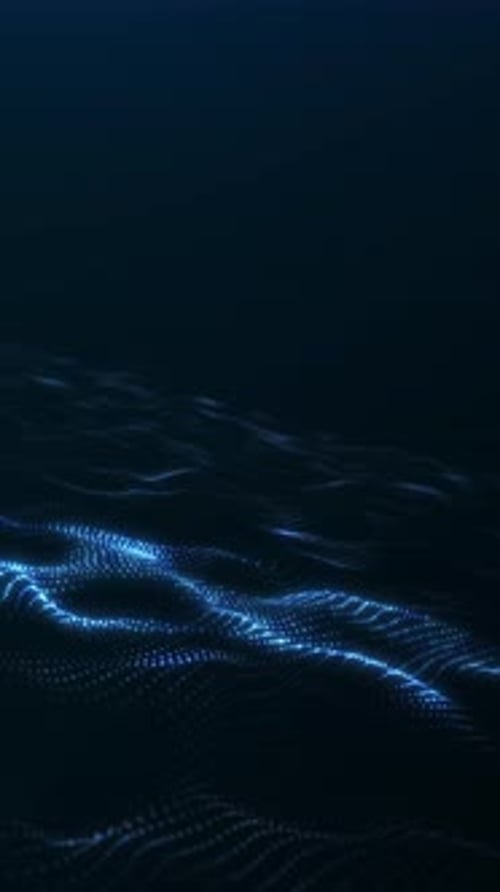 Seamless vertical technology waves motion for smartphone backgrounds, reels and digital UI visuals