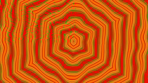 kaleidoscope mandala flowers motion dance seamless pattern rose energy wall loop background